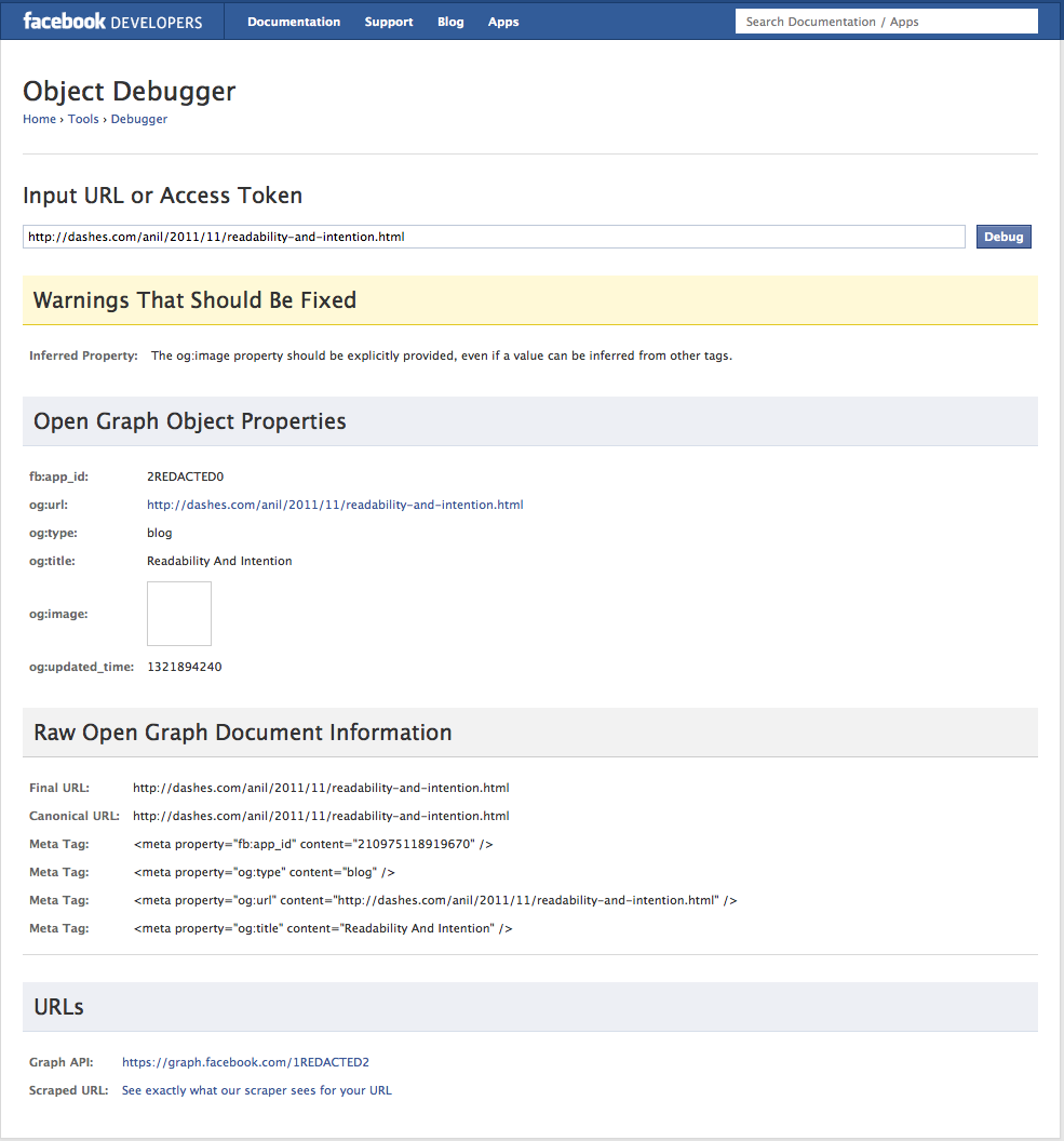 FB-open-graph-debug