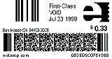 Internet Postage Barcode