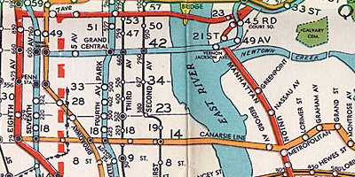 1930 NYC Subway map