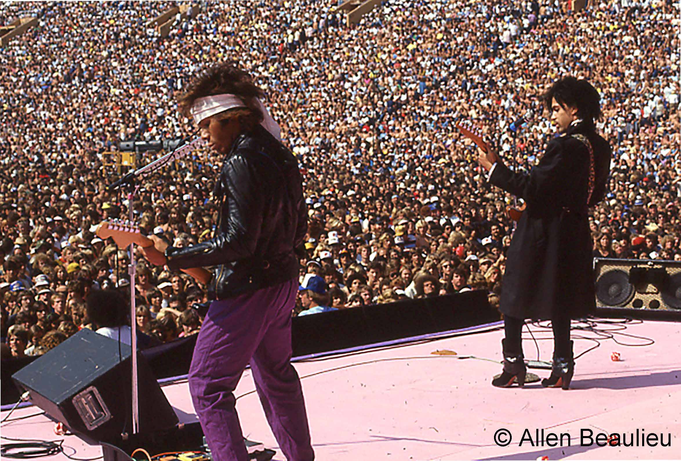 Prince opening for the Rolling Stones in 1981 Prince opening for the Rolling Stones in 1981