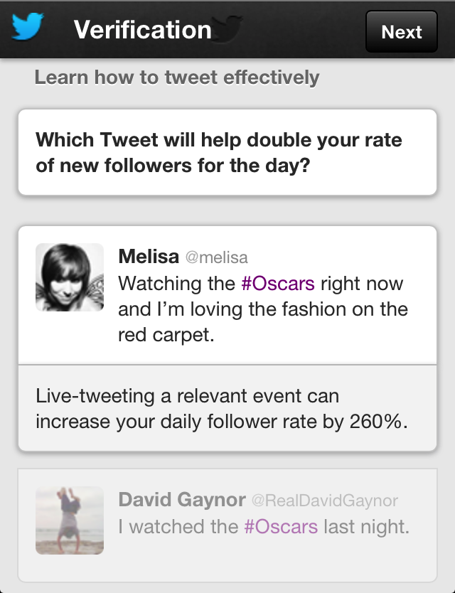 Live-tweeting a relevant event can increase your daily follower rate by 260%. Live-tweeting a relevant event can increase your daily follower rate by 260%.