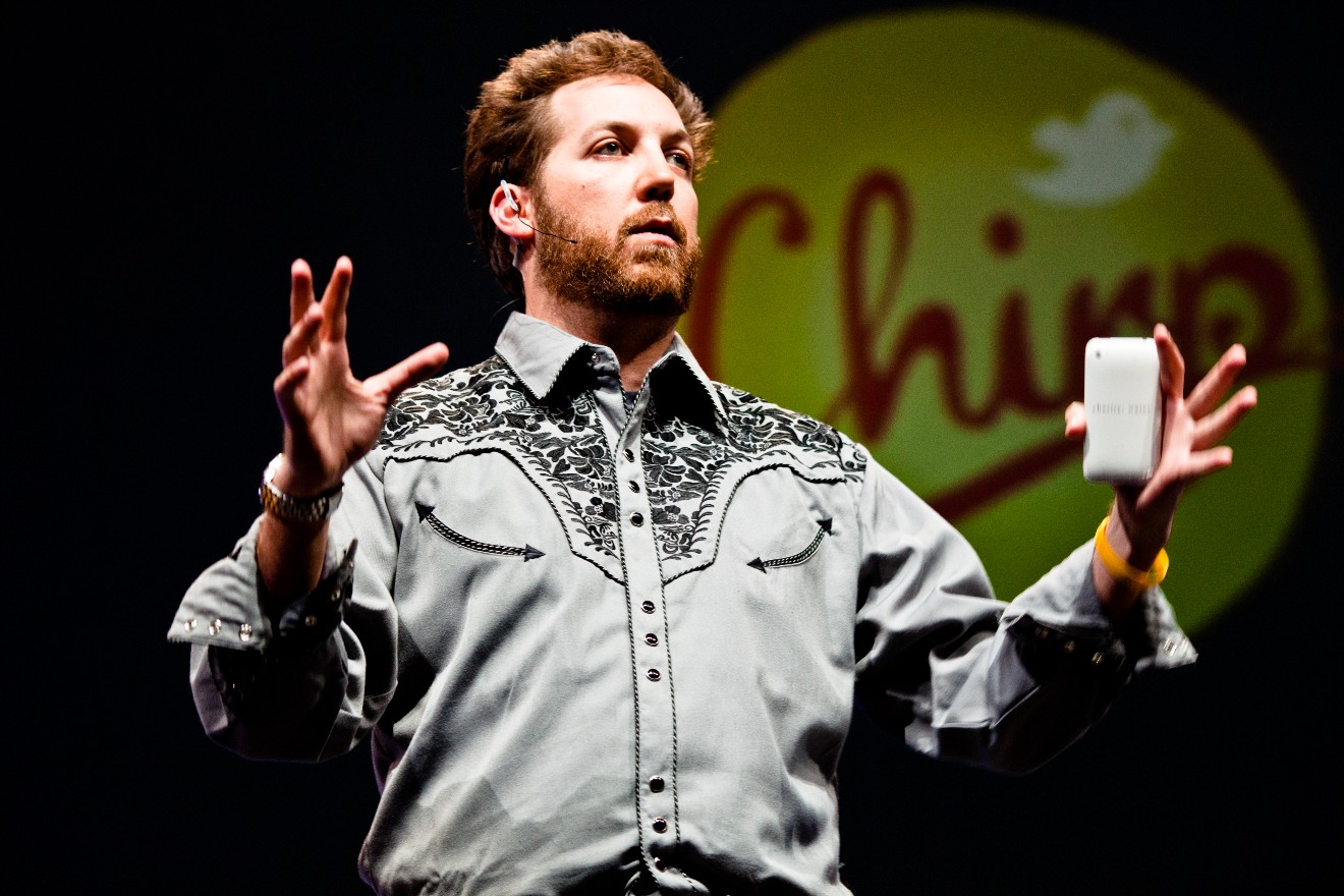 Chris Sacca speaking at Twitter’s Chirp conference in 2010. Chris Sacca at Chirp