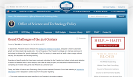 White House - Grand Challenges
