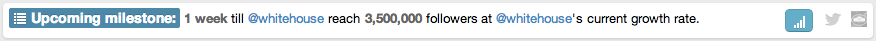 White House Upcoming Milestone White House Upcoming Milestone