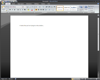 Word 2007 has the wacky ribbon